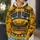 Yellow Horned School Bus Character Look for Halloween Parties and Cosplay Events All-over Print Hoodie (Lightweight) - 5