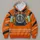 Orange Racing Car Costume Surface for Family Events and Automotive Cosplay Fans All-over Print Hoodie (Lightweight) - 4