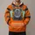 Orange Racing Car Costume Surface for Family Events and Automotive Cosplay Fans All-over Print Hoodie (Lightweight) - 1