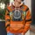 Orange Racing Car Costume Surface for Family Events and Automotive Cosplay Fans All-over Print Hoodie (Lightweight) - 5