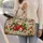 Scarlet Strawberries and Garden Blossoms for Cheerful Summer Getaways and Weekend Escapes Quilted Weekend Bag - 2