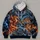 Mythical Dragon Phoenix Tiger Turtle Art for Bold Festival Nights and Streetwear Fans All-over Print Hoodie (Lightweight) - 4