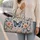 Blue Butterflies And Blush Flowers For Romantic Summer Vacation Getaways Quilted Weekend Bag - 2