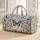 Blue Butterflies And Blush Flowers For Romantic Summer Vacation Getaways Quilted Weekend Bag - 1