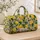 Fresh Lemons and Green Leaves for Sunny Summer Getaways, Vacations, and Picnics Quilted Weekend Bag - 4