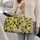 Fresh Lemons and Green Leaves for Sunny Summer Getaways, Vacations, and Picnics Quilted Weekend Bag - 2
