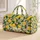 Fresh Lemons and Green Leaves for Sunny Summer Getaways, Vacations, and Picnics Quilted Weekend Bag - 1