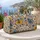 Mustard And Slate Blue Wildflowers For Chic Vacation Getaways And Everyday Travel Quilted Weekend Bag - 5