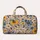 Mustard And Slate Blue Wildflowers For Chic Vacation Getaways And Everyday Travel Quilted Weekend Bag - 6