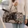 Black Horse Portrait with Jewel-Toned Mane for Equestrian Travel and Weekend Escapes Quilted Weekend Bag - 2