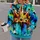 Bold Turquoise Crown And Splatter Art For Everyday Streetwear And Creative Youth Style All-over Print Hoodie (Lightweight) - 2
