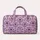 Lilac Heart Fans for Lavender Field Getaways and Romantic Countryside Travel Quilted Weekend Bag - 6