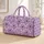 Lilac Heart Fans for Lavender Field Getaways and Romantic Countryside Travel Quilted Weekend Bag - 1