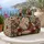 White Horse and Foal with Roses for Countryside Escapes and Equestrian Lovers Quilted Weekend Bag - 5