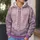 Lavender Lace-Up Princess Bodice Look for Fairytale Parties and Halloween Cosplay All-over Print Hoodie (Lightweight) - 5