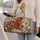 Floral Mane Horse, Butterflies and Meadow Blooms for Nature-Loving Getaways and Retreats Quilted Weekend Bag - 2