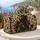 Floral Black Horse with Jewel-Toned Mane for Elegant Weekend Getaways and Horse Lovers Quilted Weekend Bag - 5