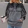 Dark Feathered Gray Costume Surface for Halloween Cosplay and Dedicated Gaming Fans All-over Print Hoodie (Lightweight) - 2