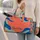 Coral And Cobalt Color Blocks For Sunny Getaways And Relaxed Weekend Escape Days Quilted Weekend Bag - 2