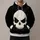 Ivory Skull Emblem for Halloween Parties and Dark Costume Looks for Alternative Style All-over Print Hoodie (Lightweight) - 1