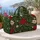 Deep Green Poinsettia and Holly Blooms for Festive Winter Travel and Garden Lovers Quilted Weekend Bag - 5
