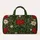 Deep Green Poinsettia and Holly Blooms for Festive Winter Travel and Garden Lovers Quilted Weekend Bag - 6