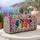 Colorful Dog Faces and Paw Prints for Bright Spring Adventures with Your Favorite Pet Quilted Weekend Bag - 5