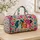 Colorful Dog Faces and Paw Prints for Bright Spring Adventures with Your Favorite Pet Quilted Weekend Bag - 4