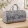 Navy Seashells and Coastal Wave Bands for Relaxed Summer Beach Getaways by the Shore Quilted Weekend Bag - 4