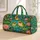 Cheerful Green Frogs And Orange Bird For Sunny Summer Getaways And Nature Lovers Quilted Weekend Bag - 1