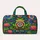 Rainbow Tie-Dye Frog with Peace Sign for Festival Travel and Summer Getaways Quilted Weekend Bag - 6