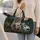 Wilderness Wolf and Evergreen River Valley for Scenic Road Trips and Outdoor Getaways Quilted Weekend Bag - 2