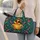 Playful Sunglasses-Wearing Yellow Duck With Colorful Feathers For Cheerful Summer Getaways Quilted Weekend Bag - 2