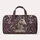 Gray Horse with Lavender Botanical Mane for Equestrian Travel and Country Escapes Quilted Weekend Bag - 6