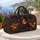 Moonlit Witch, Pumpkin and Black Cat for Enchanted Autumn Travel and Halloween Gifts Quilted Weekend Bag - 5