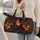 Moonlit Witch, Pumpkin and Black Cat for Enchanted Autumn Travel and Halloween Gifts Quilted Weekend Bag - 2