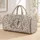Oversized Spiral Conch Shell and Scallop Halo for Coastal Getaways and Seaside Travel Quilted Weekend Bag - 1