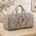 Oversized Spiral Conch Shell and Scallop Halo for Coastal Getaways and Seaside Travel Quilted Weekend Bag - 4