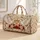 Crowned Doves and Red Roses for Romantic Anniversary Travel and Valentine's Day Gifts Quilted Weekend Bag - 1