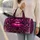 Melting Magenta Lips with Crystal Stars for Glamorous Travel and Holiday Getaways for Her Quilted Weekend Bag - 2