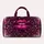 Melting Magenta Lips with Crystal Stars for Glamorous Travel and Holiday Getaways for Her Quilted Weekend Bag - 6