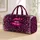 Melting Magenta Lips with Crystal Stars for Glamorous Travel and Holiday Getaways for Her Quilted Weekend Bag - 1