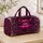Melting Magenta Lips with Crystal Stars for Glamorous Travel and Holiday Getaways for Her Quilted Weekend Bag - 4