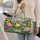 Cheerful Frog Sunflowers And Lilies For Summer Getaways And Nature-Loving Travelers Quilted Weekend Bag - 2