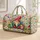 Whimsical Garden Gnome, Dragonflies and Hearts for Cheerful Weekend Getaways Quilted Weekend Bag - 1