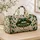 Emerald Gold Melting Lips and Jeweled Stars for Glamorous Travel and Weekend Getaways Quilted Weekend Bag - 4