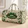 Emerald Gold Melting Lips and Jeweled Stars for Glamorous Travel and Weekend Getaways Quilted Weekend Bag - 1
