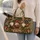 Garden Gnome Mushroom Cottage Charm for Whimsical Holiday Getaways and Gnome Lovers Quilted Weekend Bag - 2