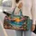 Nautical Sunset Sailboats and Seashells for Coastal Getaways and Summer Travel Lovers Quilted Weekend Bag - 2