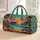 Nautical Sunset Sailboats and Seashells for Coastal Getaways and Summer Travel Lovers Quilted Weekend Bag - 1